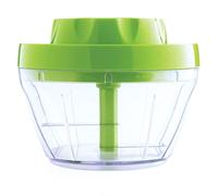 Mastrad - Mini Hachoir Manuel Vert - Lames Inox Double Tranchant Amovibles - Hache Ail, Oignons, Herbes & Échalotes en 30 sec - Compact & Facile à Nettoyer - Capacité 100 g