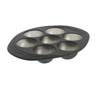 MASTRAD - Moule 7 Demi-Sphères - 100% Silicone Premium - Anti-Adhésif - Maintien Parfait - Gris Fumé
