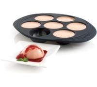 Mastrad Moule à gâteau 7 demi-sphères 100% silicone premium anti-adhésif maintien parfait Gris fumé