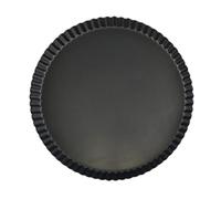 Mastrad - Moule à Tarte et Quiche Ø28 cm - Acier Revêtu Antiadhésif DURAMAX - Sans PFAS ni PFOA - Cuisson Dorée & Homogène - Démoulage Facile & Résistant Jusqu’à 230 °C - Pâtisserie Maison