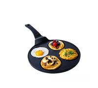 MASTRAD Poêle multi-usage tous feux pour blinis et pancakes à 4 empreintes avec revêtement antiadhésif en céramique sans PFAS ni PTFE