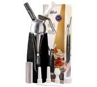 Mastrad - Siphon Chantilly 0,5L Aluminium - Chaud & Froid - Avec Fourreau Isolant - Idéal Mousse, Chantilly, Sauces, Espumas - 3 Douilles - Piston Inox Démontable - Brosse de Nettoyage Incluses