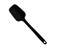 MASTRAD - Spatule - Cuillère - Préparation Cuisson Mélanger - Unibloc - En Silicone - Ne Raye Pas Les Casseroles - Noire, Noir, 27,5