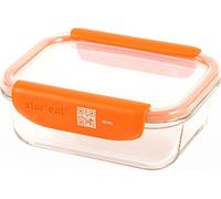Mastrad - Boîte de Conservation Alimentaire Connectée Stor'Eat - Verre Borosilicate Résistant - Sans BPA - 640 ml