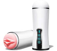 Masturbâteur Cup Va et Vient Automatique Rechargeable Homme avec Voix et 10 modes Vibration,Sextoyse Vaginette Ultra Réaliste Succion,Masturbeuse HOMME masturbeuse homme va et vient automatique J3