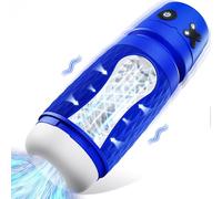 Masturbateur Électrique Pour Hommes, Jouet Sexuel Pour Hommes Avec Modes De Vibration Et De Succion, Cup Masturbateur 3D Avec Vagin Réaliste, Sexe Muschi, Masturbateur Pour Pénis Bleu