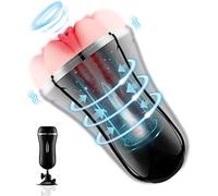 Masturbâteur Homme Mains Libres - Masturbateurs Masculins Vagin Anal Suceuses Pour Pénis 3D Vaginette Ultra Réaliste Sex Toys Masturbateur Automatique avec Vibrant & Entraînement Modes