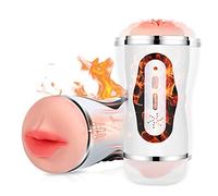 Masturbâteur Homme Mains Libres Sextoy - 2 En 1 Masturbateur Réaliste Homme 10 Modes Vibration Masturbateurs Masculins Vaginette Ultra Réaliste Chauffage Rapide Vagin Bouche Suceuses Pour Pénis