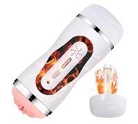 Masturbateur Homme Succion Sex Toys - Automatique Masturbateur Homme avec 3D Vaginette Ultra Réaliste 10 Modes Vibrations & Chauffage pour Masturbateur Masculin Pompes à Pénis
