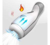 Masturbateur Masculin Automatique 10 modes de vibration et 5 fonction d'aspiration Masturbateur Mains Libre Suceuse Jouet Sexuel pour Homme, Massager Relaxation Coupe J5