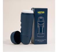 Masturbateur masculin high-tech effet succion Hector Passage du Désir - silicone, 100 % étanche, 15 cm - Bleu