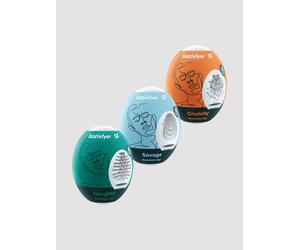 Masturbateur Oeuf Satisfyer Eggcited Naughty/Savage/Crunchy Pack de 3