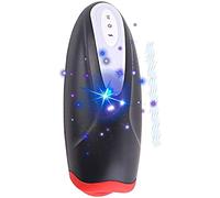 masturbâteur pour homme - sextoý Chauffant Simulateur de Fellation Vibrant Effet de Succion, Rechargeable - Suceur de Gland Silicone VT2