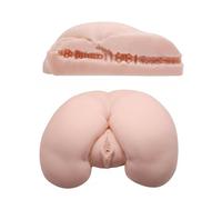 Masturbateur réaliste double anus vagin faux stimulateur de pénis homme sextoy