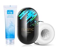 Masturbateur réutilisable avec lubrifiant, masturbateur 3D réaliste pour homme, masturbateur manuel, poche en silicone pour homme