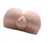 Masturbateur Vibrant Vagin et Anus Bangers Big Ass Banger - Couleur : Beige