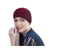 MASUMI Chapeau Turban écarlate Capuchon, Motif Roses-Rouge, Taille Unique (Lot de 9) Femme