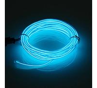 MASUNN 2 M Simple Couleur 5 V USB Flexible Neon El Wire Lumière Dance Party Decor Lumière-Bleu