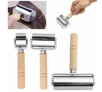 MASUNN 26/60 /100Mm Bretelles en Colle en Cuir Laminage Roller Craft DIY Hand-Made Crease Tool -B(60 mm)