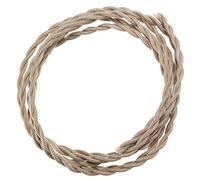 MASUNN 3M Vintage 2 Core Twisted Tissu Câble Fil D'Éclairage Électrique-Abricot