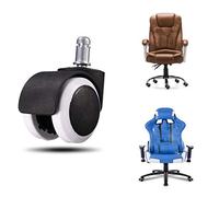 MASUNN 5Pcs 2 Pouces Universal Office Home Chair Caoutchouc Roulettes Roues Plancher Funiture Remplacement