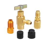 MASUNN 5Pcs R1234Yf R134A Et R12 Spécial Can Tap Adaptateur Raccords Kit Pour 1/4 Sae 1/2 Pouces Acme Lh