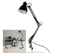 MASUNN Flexible Swing Arm Bride Mount Lamp Office Studio Home E27/E26 Table Noire Bureau Light Ac85-265V