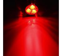 MASUNN GU10 3W AC 220V 3 LEDs Rouge/Jaune/Bleu/Vert Ampoules LED projecteur-Rouge