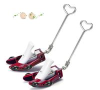 Masvan Civières de chaussures pour hommes femmes mollets, bottes de veau réglables largeur de botte de cow-boy et hauteur du cou-de-pied pour pieds larges et épais,Rouge,Women's Size Uk 2.5~7