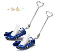 Masvan Civières de Chaussures pour Hommes Femmes Mollets, Bottes de Veau réglables Largeur de Botte de Cow-Boy et Hauteur du Cou-de-Pied pour Pieds Larges et épais,Bleu,Women's Size UK 2.5~7