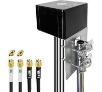 Maswell Antenne 5G, 2X2 MIMO 5G + 2X2 MIMO WiFi 6 extérieur, antenne extérieure Omni 600-8000 MHz pour WiFi 6E WiFi 7 cellulaire 5G 4G+ LTE-A, équivalent LMR195 SMA mâle RP-SMA