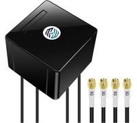 Maswell Antenne 5G extérieure 4X4 MIMO | Antenne extérieure LTE 5G NR à polarisation croisée jusqu'à 6 dBi Omni Cellular 600-8000 MHz avec WiFi 6E pour Modem routeur Domestique RV | 4X SMA