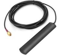 Maswell Antenne d'extension WiFi 2,4 GHz étanche IP67 | 2400-2500 MHz | Long câble RG174 avec fiche RP-SMA (WiFi, WiMAX et Bluetooth), montage adhésif rectangulaire