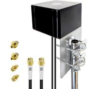 Maswell Antenne extérieure 5G 2 x 2 MIMO, jusqu'à 6 dBi, 600-8000 MHz Antenne externe omnidirectionnelle 4G+ LTE 5G NR pour routeur robuste, caravane, maison, câble équivalent LMR195 de 2 m, 2 x