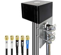 Maswell Antenne extérieure GPS/5G/WiFi, 2X2 MIMO 5G et 2X2 MIMO WiFi et GNSS, Omni Wideband 600-8000 MHz 4G+ LTE-A 5G UWB, WiFi 6E, WiFi 7, GPS GLONASS Beidou Gaileo, SMA/RP-SMA