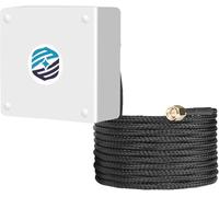 Maswell Antenne GPS GNSS SMA mâle, GPS GLONASS BEIDOU GAILEO L1 Bande 1561-1602 MHz, Support à vis et adhésif, câble tressé en Nylon stabilisé UV étanche IP67