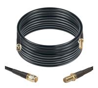 Maswell Câble coaxial équivalent LMR200 de 5 m, 50 Ohm à Faible Perte SMA mâle vers SMA Femelle pour 5G 4G+ LTE WiFi Cellulaire GPS GNSS Routeur Antenne Externe extérieure (Pas pour TV)