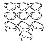 MasYosh 10 Sets 4 Mm Femelle à la Tête de Banane à la Banane Fondère de Test, conductivité en Laiton PVC Sheat PA Plastic, avec un Fonctionnement en Toute sécurité 15A 1000V, pour (Noir)