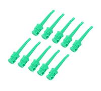 MasYosh 10pcs J.30007 Crochet D'essai Multimètre, Acier Inoxydable en Cuivre PA isolé, avec Fil de Soudage pour Test de Tension Test de Circuit de Routine 30VAC 60VDC 10A (Vert)