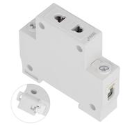 MasYosh 12PCS Berm Power Socket Din Rail monté 2pin Modular Outlet Distribution Box Accessoires 250V