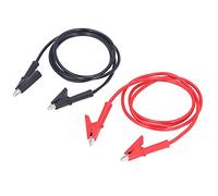MasYosh 1set Dual End Clips en Laiton Silicone Test Leads pour les Projets électriques