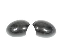 MasYosh 2 Pcs Porte Côté Rétroviseur Couvercle, En Fiber De Carbone Style ABS Remplacement Gauche Aile Droite Couverture avec Protection Contre Les Rayures, pour R55 R56 R57 R58 R59