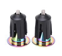 MasYosh 2 pièces Guidon de vélo en alliage d'aluminium, gonflable réglable plaqué avec surface anodisée pour guidon de vélo 15,9 21,4 mm