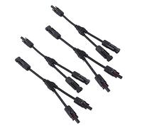 MasYosh 2 Set Panneau Solaire Photovoltaïque Y Branche Câble Parallèle Adaptateur PV Câble Câble Mâle Connecteur Féminin IP67 1000VDC (PV-LTY2)
