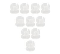 MasYosh 200 Supports LED 5 Mm, Clips de Montage en Plastique à Boucle Plate pour Diode électroluminescente, avec Taille Standard pour Instruments D'éclairage Intérieur et Extérieur (Blanche)