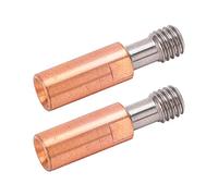 MasYosh 2Pcs 3D Imprimante Gorge Buse, Ti Alliage Cuivre Bimétallique Hotend avec Haute Température, pour Ender 3 V2 3 Pro CR10 Série (4,1 mm à travers l'alésage)