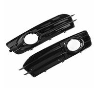 MasYosh 2pcs Grill Léger Antibrouillard Avant, Calandre de Lampe de Brouillard de Remplacement Noir Brillant ABS Black AB avec Trou de Brouillard, pour A3 8p 2009 2012