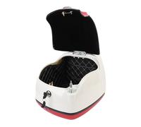 MasYosh 38L Motorcycle Top Case Fashionable Look Res Résistant à l'eau Boîte à Superficie D'espace pour Le Scooter à Vélo électrique (Blanc Rouge)