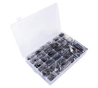 MasYosh 45 en 1 Kit de Module de Capteurs, Jeu de Démarrage de Bricolage électronique Complet avec Boîte de Rangement, pour les Panneaux de Développement en Laboratoire et de