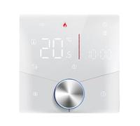MasYosh AC95-240V Thermostat Intelligent 6 Périodes de Contrôle de L'application Vocale Programmable Écran LED Thermostat WiFi pour Chauffage de l'eau
